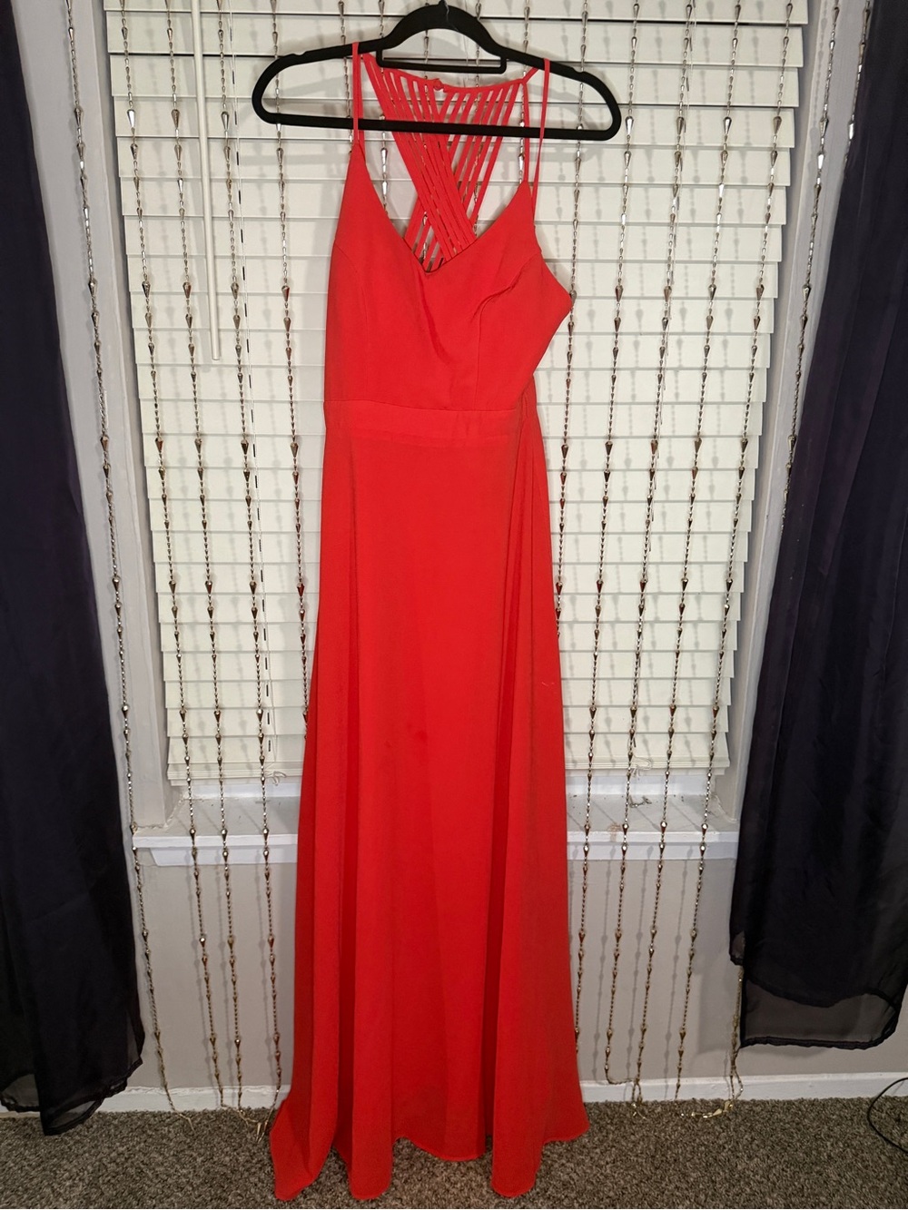 Soieblu Orange Strappy Back Maxi Dress